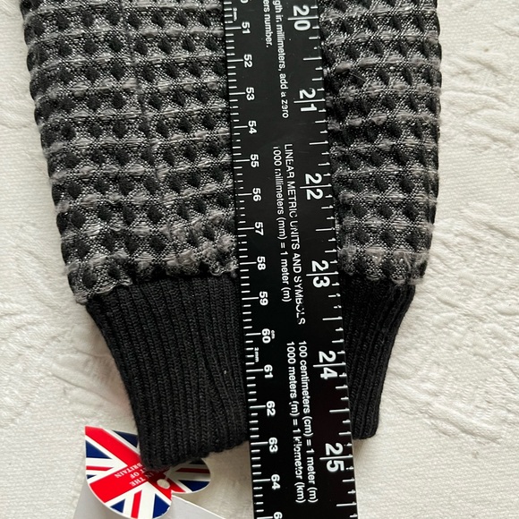 NWT CHARLES GRAY LONDON Black Gray Metallic Front Zip Bomber Jacket L - Picture 11 of 16